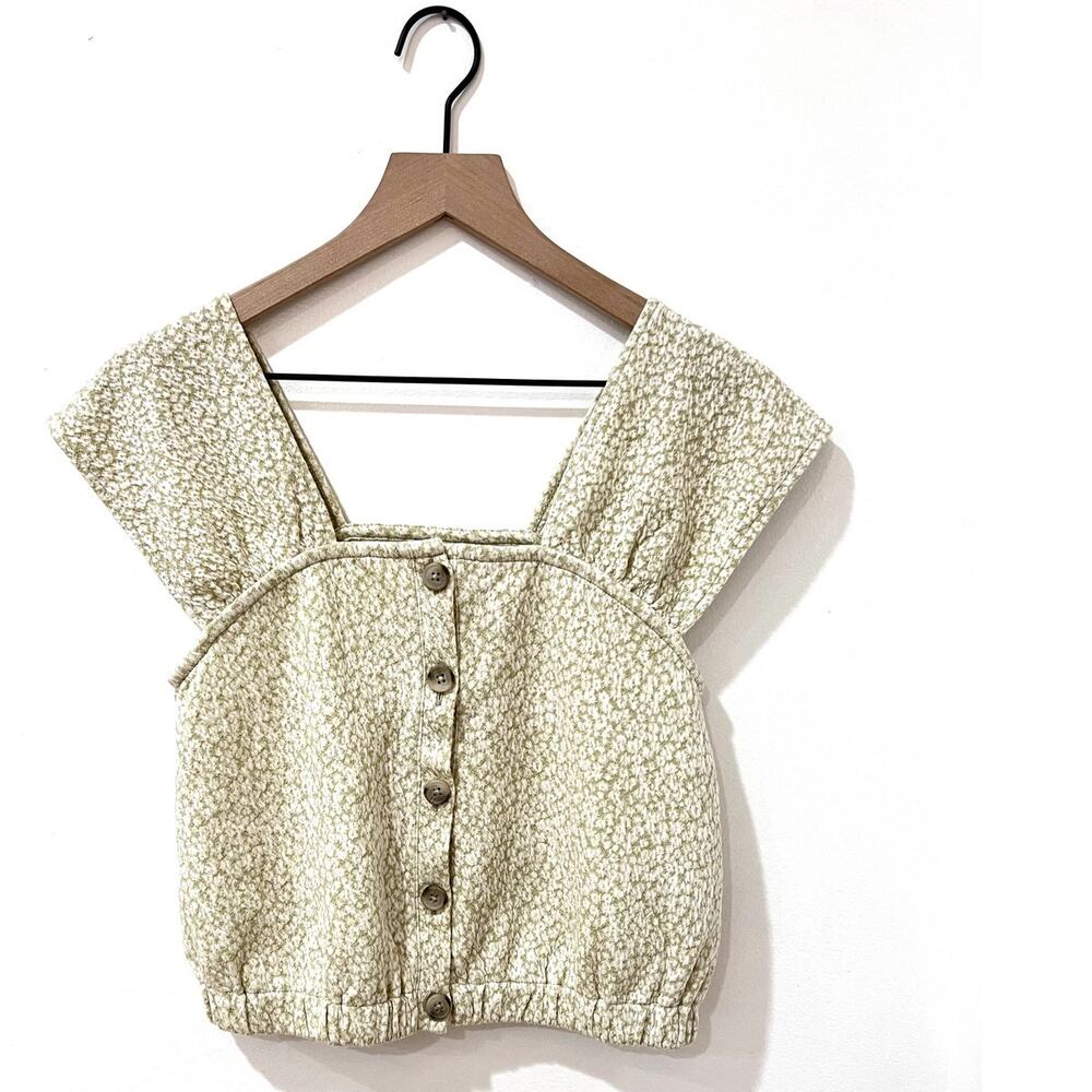 Madewell Cottage Core Button Summer Top